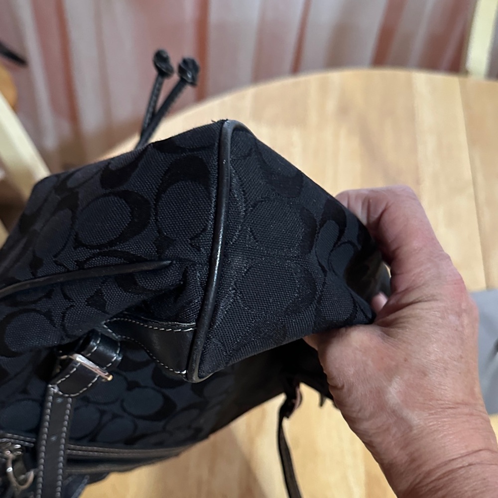 Coach 1992 Signature Black Backpack - Picture 6 of 9